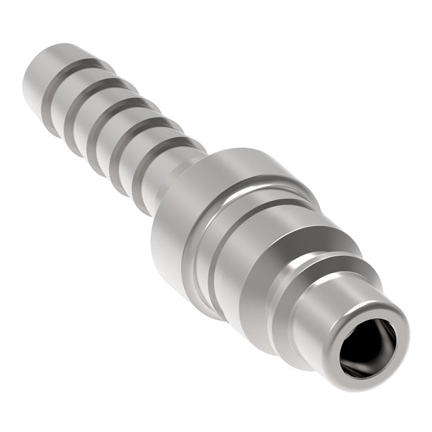 17 Hansen® by Danfoss | Pneumatic Quick Disconnect Coupling | 1000 Series / 3000 Series | Hose Barb End | 3/8" Hose ID x 1/4" Body Size | Plug | Steel