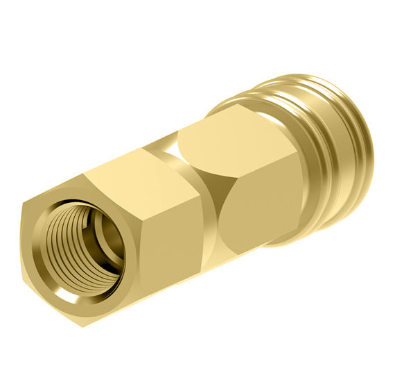 28S12F Hansen® by Danfoss | Pneumatic Quick Disconnect Coupling | 180/280 Series | 1/8" Female NPTF x 1/8" Body Size | Socket | Buna-N Seal | Brass