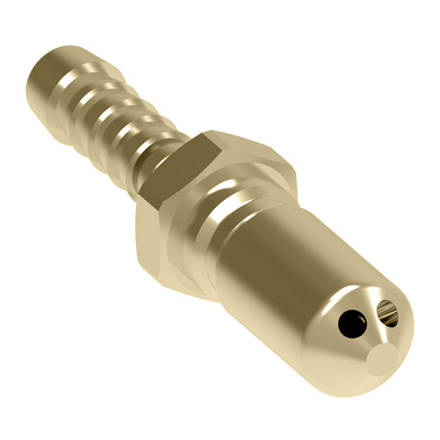 187 Hansen® by Danfoss | Pneumatic Quick Disconnect Coupling | 180/280 Series | Hose Barb End | 1/8" Hose ID x 1/8" Body Size | Plug | Brass