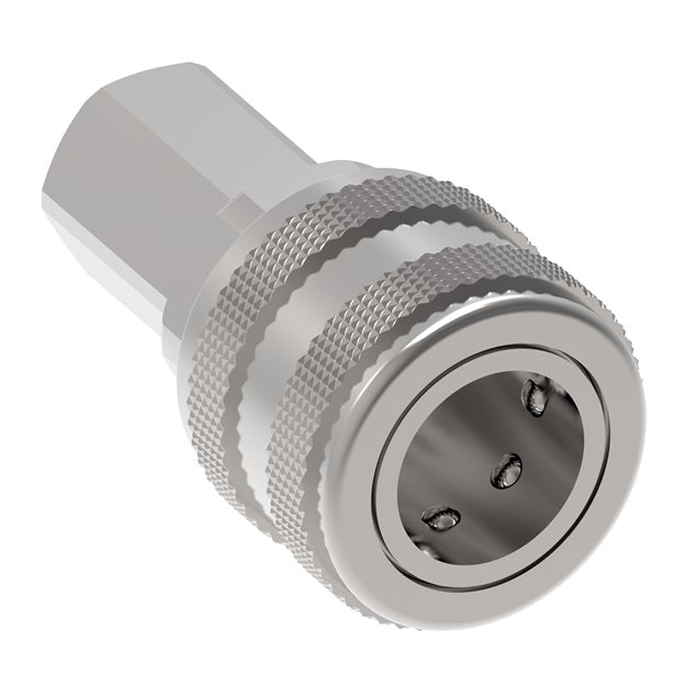 210212 Hansen® by Danfoss | Pneumatic Quick Disconnect Coupling | 210 Series | 1/4" Male NPTF x 1/4" Body Size | Socket | Buna-N Seal | Steel
