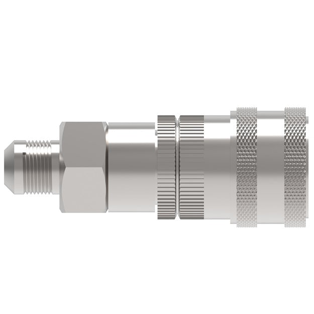 2HG720 Hansen® by Danfoss | Food & Beverage Quick Disconnect Coupling | 2HKGL Series | 7/16-20 Male UNF x 1/4" Body Size | Socket for Gas | NBR Seal | Stainless Steel