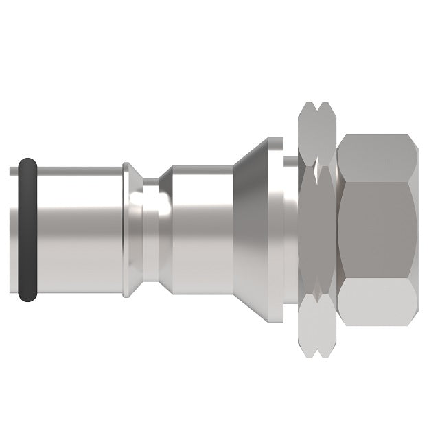 2KIGF Hansen® by Danfoss | Quick Disconnect Coupling | 2HKIG Series | 5/8" Female NPTF x 1/4" Body Size | Plug | NBR Seal | Stainless Steel