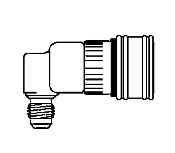 2HILLLRA720 Hansen® by Danfoss | Quick Disconnect Coupling | 2HKIL Series | 90° Elbow | 7/16" Male NPTF x 1/4" Body Size | Socket | NBR Seal | Stainless Steel
