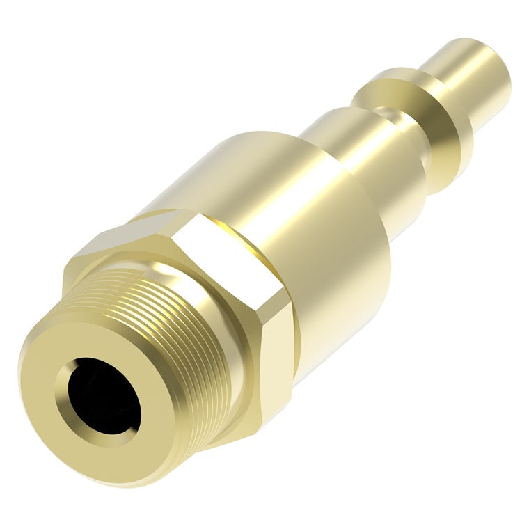 B43 Hansen® by Danfoss | Pneumatic Quick Disconnect Coupling | 400 Series / 4000 Series | 3/8" Female NPTF x 3/8" Body Size | Plug | Brass