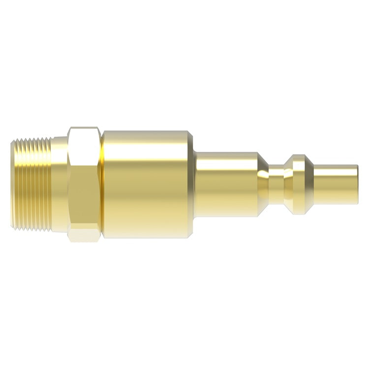 B40 Hansen® by Danfoss | Pneumatic Quick Disconnect Coupling | 400 Series / 4000 Series | 1/4" Male NPTF x 3/8" Body Size | Plug | Brass