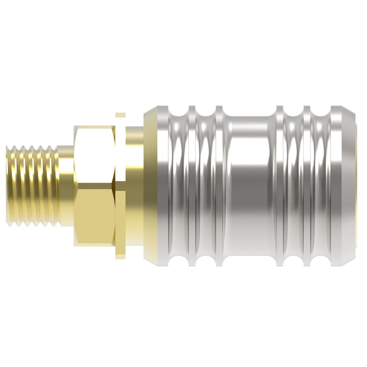530E Hansen® by Danfoss | Pneumatic Quick Disconnect Coupling | 500 Series | 1/2" Male NPTF x 1/2" Body Size | Socket | NBR Seal | Brass