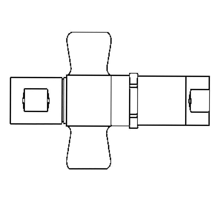 5101-10B Hansen® by Danfoss | Quick Disconnect Coupling | 5100 Series | 1/2" Female NPT x 5/8" Thread to Connect | Complete Plug and Socket Set | NBR Seal | Valved with Wing Nut Less Flange | Brass/Steel