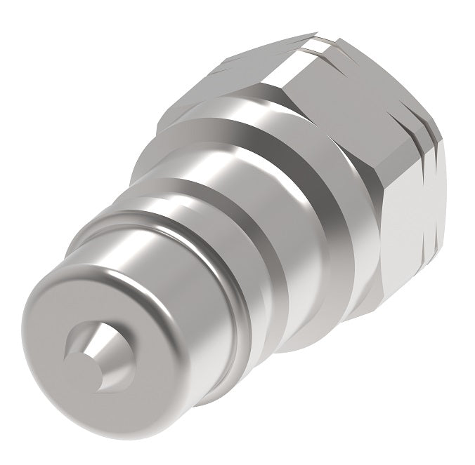 5610-12-12S Hansen® by Danfoss | Quick Disconnect Coupling | 5600 Series | 3/4" Female SAE O-Ring Boss x 1-1/16" ISO 7241 Type A | Plug | Valved | Buna-N Seal | Carbon Steel