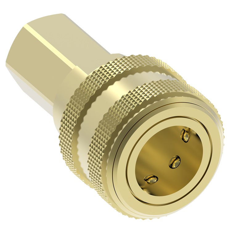 6400E Hansen® by Danfoss | Pneumatic Quick Disconnect Coupling | 6000 Series | 3/4" Female NPTF x 3/4" Body Size | Socket | NBR Seal | Brass