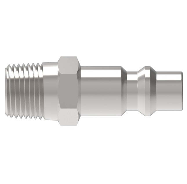 66GA Hansen® by Danfoss | Pneumatic Quick Disconnect Coupling | 6000 Series | 3/4" Male NPTF x 3/4" Body Size | Plug | With Bleeder Ball Check | Steel