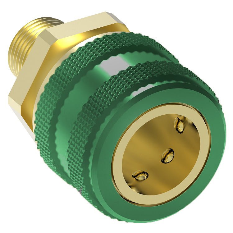 GR604R Hansen® by Danfoss | Quick Disconnect Coupling | 600 Series | 9/16" Male UNF x 1/4" Body Size | Standard Socket | Without Sleeve Lock | Buna-N Seal | Brass