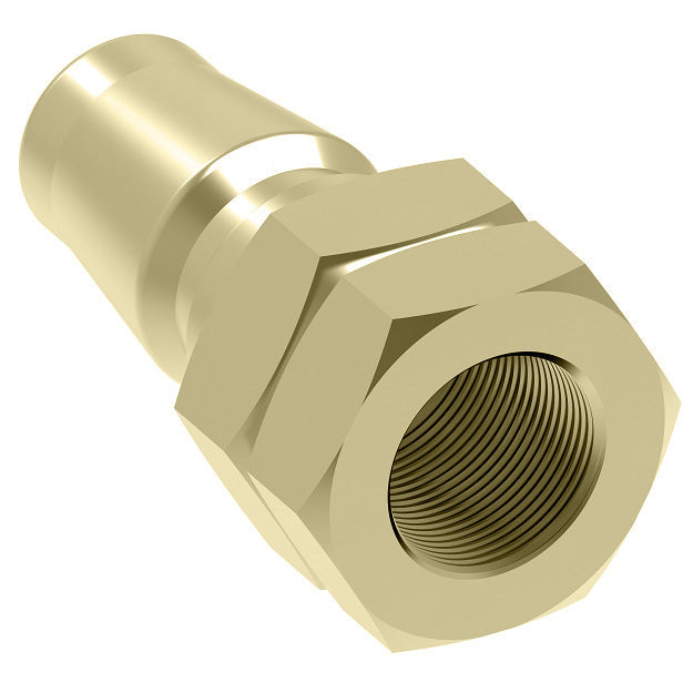 A5L Hansen® by Danfoss | Quick Disconnect Coupling | 700 Series | 9/16" Female UNF x 1/4" Body Size | Standard Plug | Without Sleeve Lock | Buna-N Seal | Brass