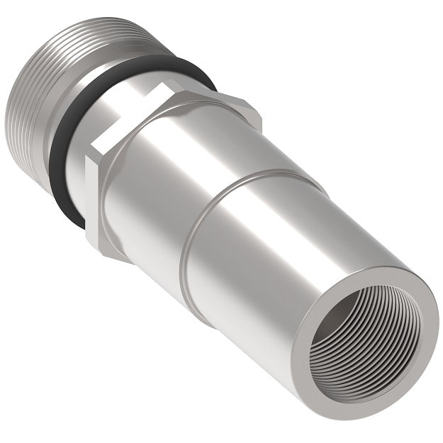 FD86-1002-16-16 Hansen® by Danfoss | Quick Disconnect Coupling | FD86 Series | 1" Female NPT x 1" Thread to Connect 5,000 psi Dry Break High Impulse | Plug | NBR Seal | Steel