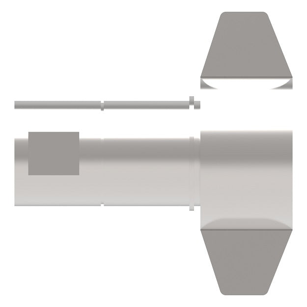 FD86-1010-20-20 Hansen® by Danfoss | Quick Disconnect Coupling | FD86 Series | 1-1/4" Female SAE O-Ring Boss x 1-1/4" Thread to Connect 5,000 psi Dry Break High Impulse (Wing Nut) | Socket | NBR Seal | Steel