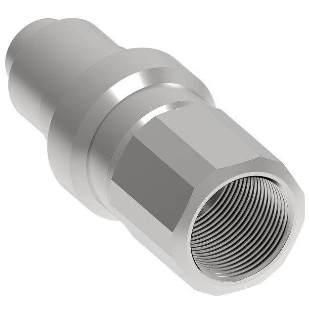 FD96-1002-24-24 Hansen® by Danfoss | Quick Disconnect Coupling | FD96 Series | 1-1/2" Female NPT x 1-1/2" High Pressure Thread to Connect Flush Face | Plug | NBR Seal | Steel