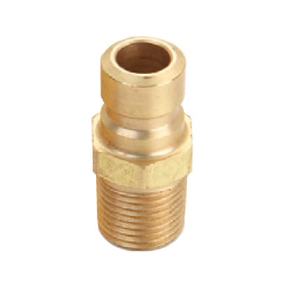 FTP556 Hansen by Danfoss | Thermal Management Quick Disconnect Coupling | Flo-Temp Series | 3/4" Male NPTF x 1/2" Body Size | Plug | Brass