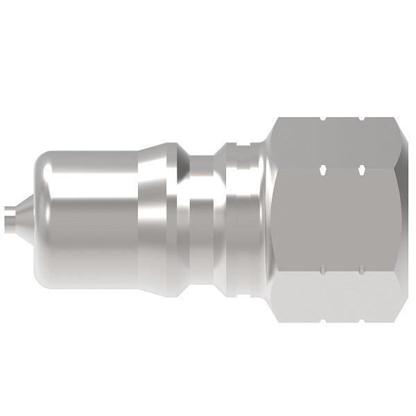 2K6 Hansen® by Danfoss | Quick Disconnect Coupling | HK1-8 Series | 3/8" Female SAE ORB x 1/4" ISO 7241-1 B | Plug | NBR Seal | Steel