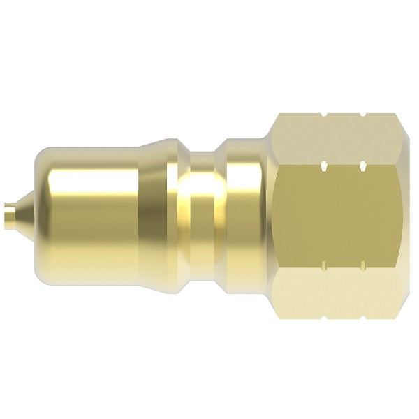 B4KP26BS Hansen® by Danfoss | Quick Disconnect Coupling | HK1-8 Series | 1/2" Female BSPP x 1/2" ISO 7241-1 B | Plug | NBR Seal | Brass