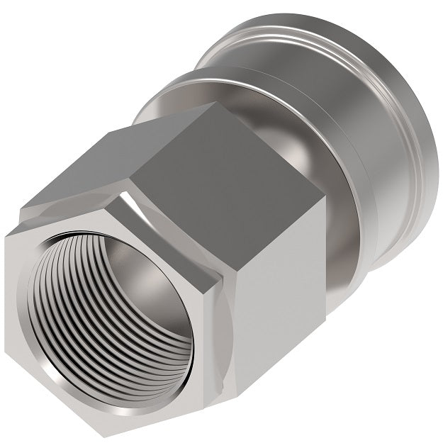 20H61 Hansen® by Danfoss | Quick Disconnect Coupling | HK10/12/20 Series | 3" Female NPTF x 2-1/2" ISO 7241-1 B | Socket | NBR Seal | Steel