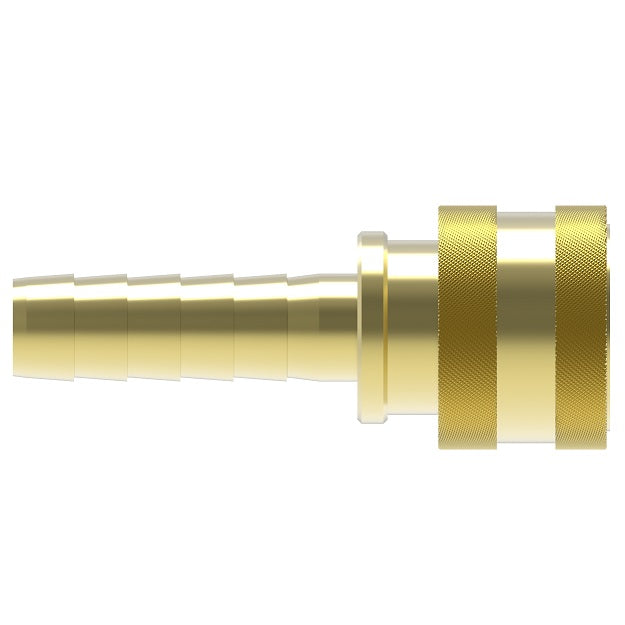 8S37 Hansen® by Danfoss | Quick Disconnect Coupling | ST Series | 1" Hose ID x 1" Body Size | Socket | NBR Seal | Brass