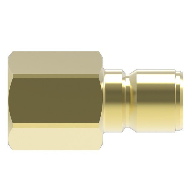 B10T41 Hansen® by Danfoss | Quick Disconnect Coupling | ST Series | 1-1/4" Female NPTF x 1-1/4" Body Size | Plug | NBR Seal | Brass