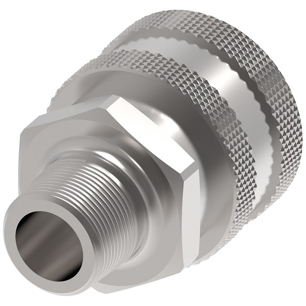 LL3S20 Hansen® by Danfoss | Quick Disconnect Coupling | ST Series | 3/8" Male NPTF x 3/8" Body Size | Socket | NBR Seal | 303 Stainless Steel