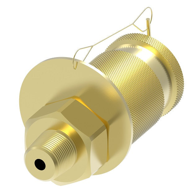 FF14783 Hansen® by Danfoss | Standard Test Coupling | 1/8" Male NPT | FKM Seal | Nickel Plated Steel