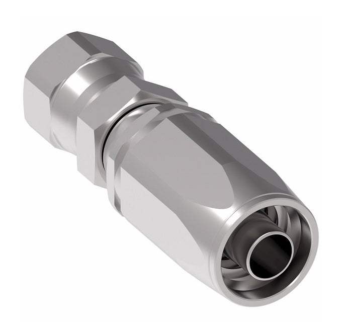 1RA8FJ8 Weatherhead by Danfoss | Female 37° JIC Swivel Field Attachable Fitting for 1 Wire Braided Hose | 1R Series | Complete Fitting | -08 Female 37° JIC Swivel x -08 Reusable Hose End | Steel