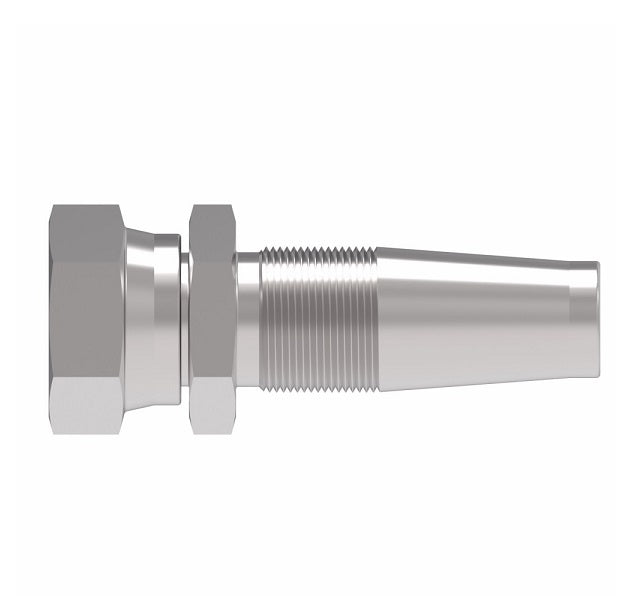 4103-4-12S Weatherhead by Danfoss | Female 37° JIC Swivel Field Attachable Fitting for 1 & 2 Wire Braided Hose | Nipple Assembly | -12 Female 37° JIC Swivel x -12 Reusable Hose End | Steel