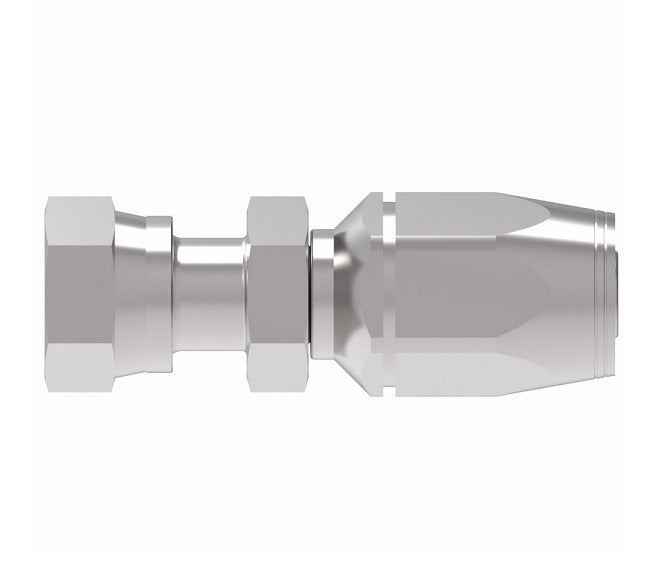 2RA16FR16 Weatherhead by Danfoss | Female ORS Swivel Field Attachable Fitting for 2 Wire Braided Hose | 2R Series | Complete Fitting | -16 Female O-Ring Face Seal Swivel x -16 Reusable Hose End | Steel