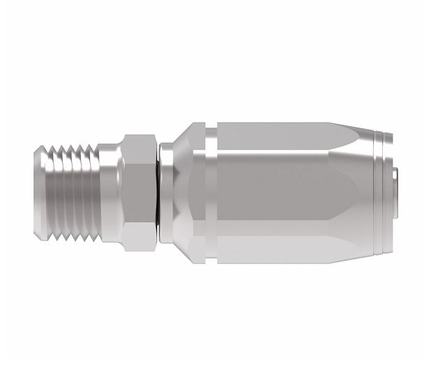 2RA12MP16 Weatherhead by Danfoss | Male Pipe Field Attachable Fitting for 2 Wire Braided Hose | 2R Series | Complete Fitting | -12 Male Pipe x -16 Reusable Hose End | Steel