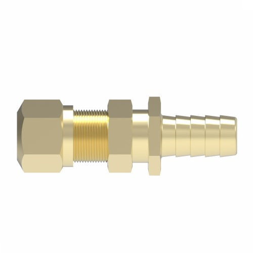 33806P-Y66 Weatherhead by Danfoss | 338 'P' Series | Air Brake Slider Line Crimp Fitting | -06 Air Brake End x -06 Hose Barb | Brass