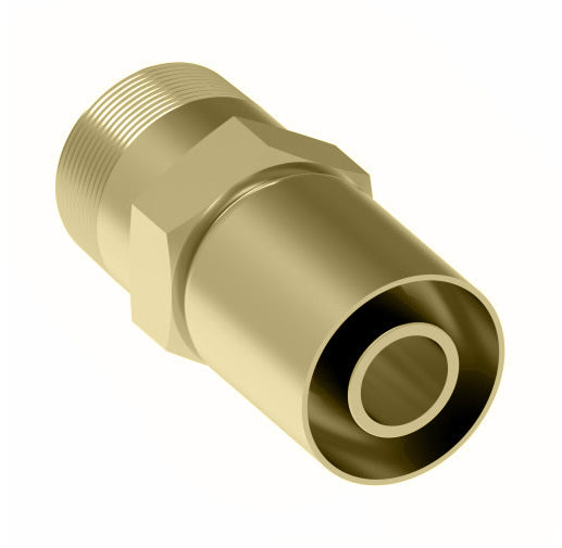 26512P-108 Weatherhead by Danfoss | 265 'P' Series | Male Pipe Rigid Crimp Fitting | -08 Male Pipe x -12 Hose Barb | Brass