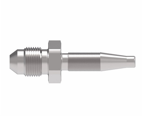 4203-12S Weatherhead by Danfoss | Male 37° JIC Flare Field Attachable Fitting for 1 & 2 Wire Braided Hose | Nipple Assembly | -12 Male 37° JIC Flare x -12 Reusable Hose End | Steel