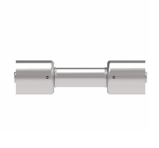 75708E-Y40 Weatherhead by Danfoss | 757 'E' Series | Hose Splicer Crimp Fitting | 13/32" Hose ID x 1/2" Hose ID | Steel