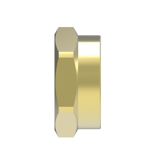 NJC-10-B Weatherhead by Danfoss | Everswage | Female 37° JIC Short Collar for Everflex Hose | 1/2" Hose Barb x 5/8" Female 37° JIC | Brass