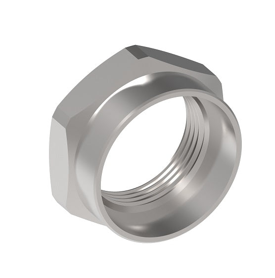 NJC-5-C Weatherhead by Danfoss | Everswage | Female 37° JIC Short Collar for Everflex Hose | 1/4" Hose Barb x 5/16" Female 37° JIC | Carbon Steel