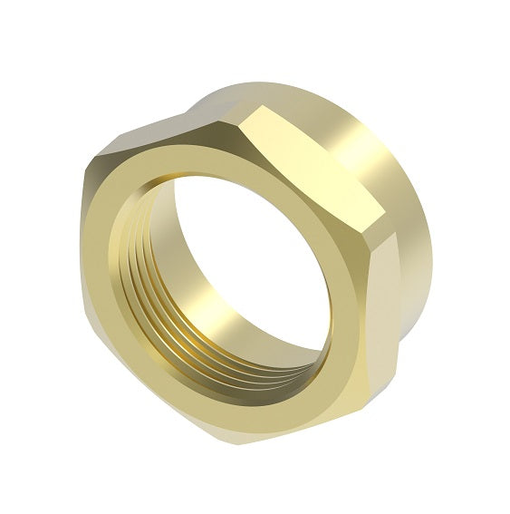 NJC-6-B Weatherhead by Danfoss | Everswage | Female 37° JIC Short Collar for Everflex Hose | 5/16" Hose Barb x 3/8" Female 37° JIC | Brass
