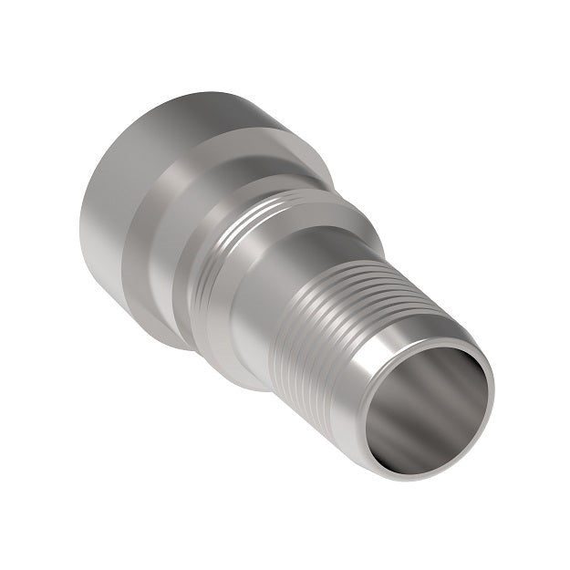 NJ-16-S Weatherhead by Danfoss | Everswage | Female 37° JIC Insert Crimp Fitting for Everflex Hose | 7/8" Hose Barb x 1" Female 37° JIC | Stainless Steel