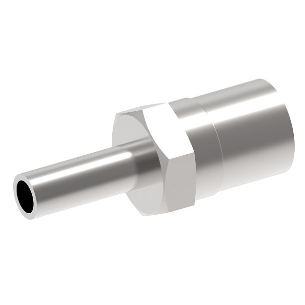 STE12-12 Weatherhead by Danfoss | Everswage | Tube Stub Crimp Fitting for Everflex Hose | 5/8" Hose Barb x 3/4" Tube OD | 300 Stainless Steel