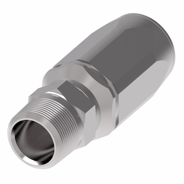 1RA6MP8 Weatherhead by Danfoss | Male Pipe Field Attachable Fitting for 1 Wire Braided Hose | 1R Series | Complete Fitting | -06 Male Pipe x -08 Reusable Hose End | Steel