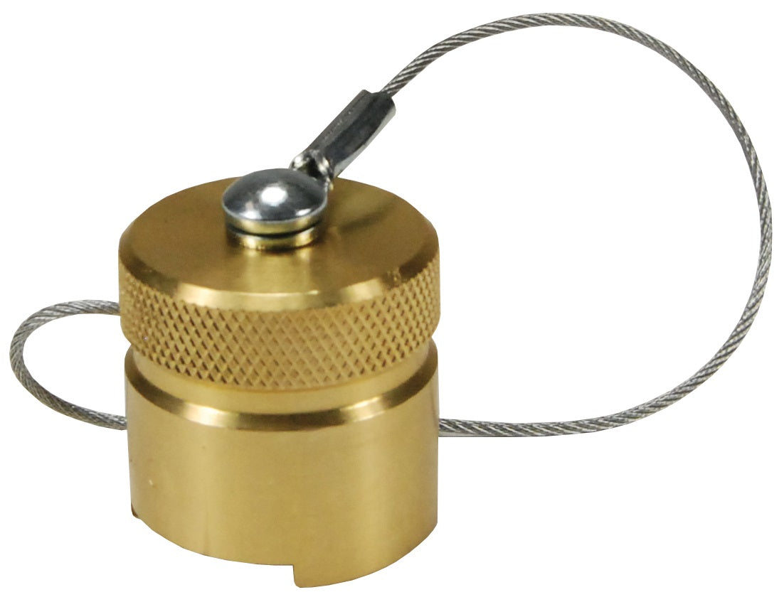 N4DC-B by Dixon Valve | Pneumatic Quick Disconnect Coupling | Dix-Lock® N-Series | Bowes Interchange Plug Cap | 1/2" Body Size | Brass