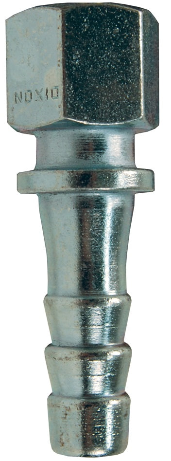 3545 by Dixon Valve | 3500 Nipple | 1/4" Female NPT x 3/8" Hose ID | Zinc Plated Steel