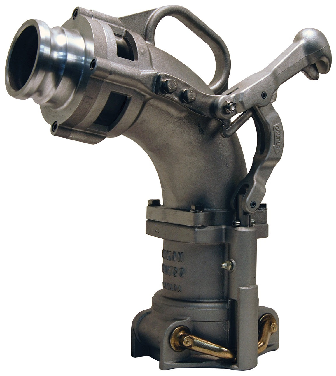6500C by Dixon Valve | 6500-Series | Self-Locking Drop Elbow | 4" Size | Tightfill Elbow With 3" Inlet Adapter | Aluminum
