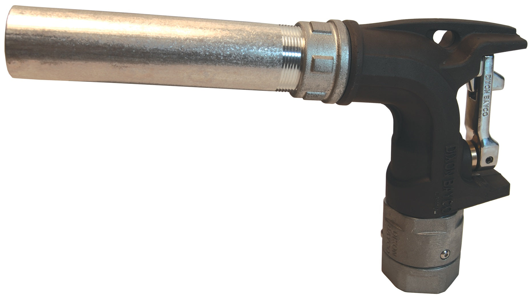 BL066 by Dixon Valve | Ball Nozzle for Bulk Delivery | 1-1/4" Female NPT Inlet | 1-1/4" Spout Outlet | Anodized Aluminum