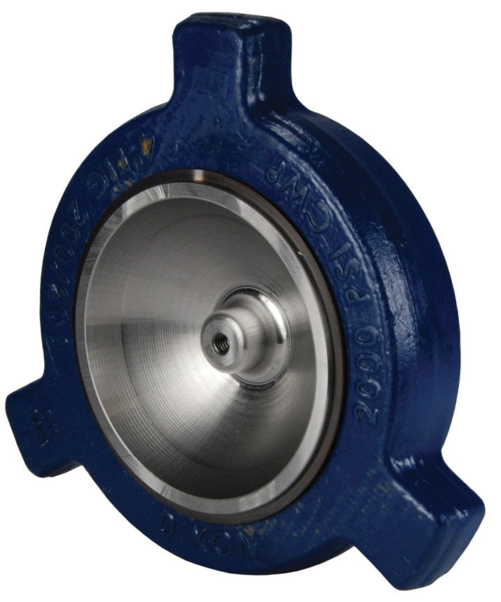 HUC206200 by Dixon Valve | Boss® LPS Hammer Union Blanking Cap | Figure 206 | 2" Size | Includes: Nut/Plug Body, O-Ring, and Retaining Ring | Forged Steel