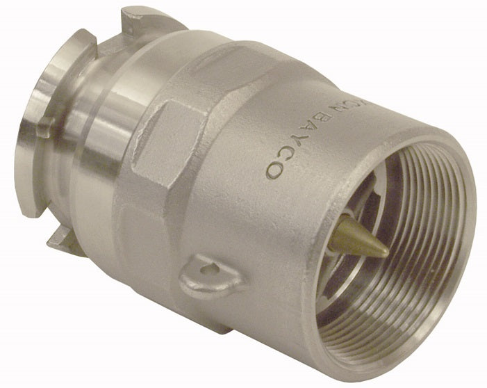BA31-200 by Dixon Valve | Dry Disconnect | Bayonet Style | 2" Size | Adapter x Female NPT | Nitrile Rubber Seal | Stainless Steel