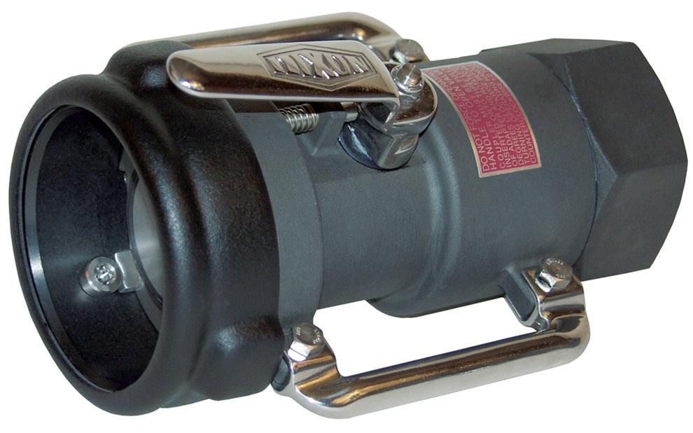 BSS61-100 by Dixon Valve | Dry Disconnect | Bayonet Style | 1" Size | Swivel Coupler x Female NPT (ZERK Fitting) | Nitrile Rubber Seal | Anodized Hard Coat Aluminum