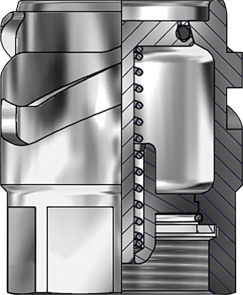 DDEA100SS by Dixon Valve | Dry Evotek Adapter | 1" Female NPT | 59.5mm Body Size | Stainless Steel