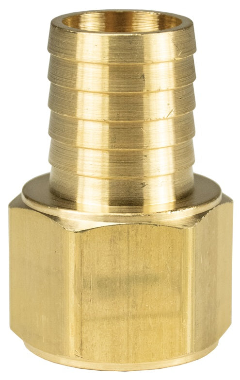 1041008C by Dixon Valve | Female Hose Barb Insert | 1/2" Female NPTF x 5/8" Hose ID | Brass